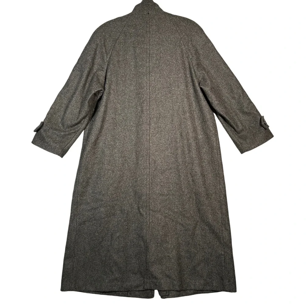 Andrea Marin New York Double Breasted Wool Blend Trench Coat Women's Size 16P